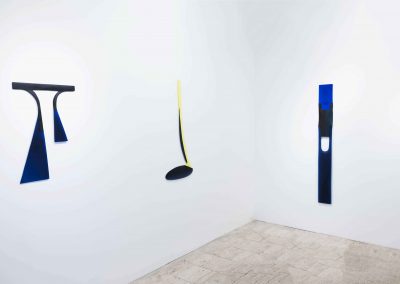Vue de l'exposition personnelle, Par-delà, galerie Vitrine 65, Paris, 2020